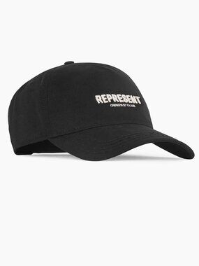 Represent Owners Club Embroidered Cotton Baseball Cap in Black